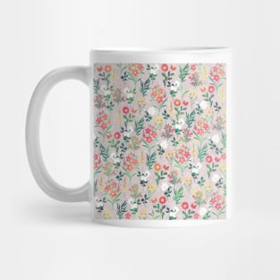 Pretty Watercolor Floral Botanical Pattern Mug